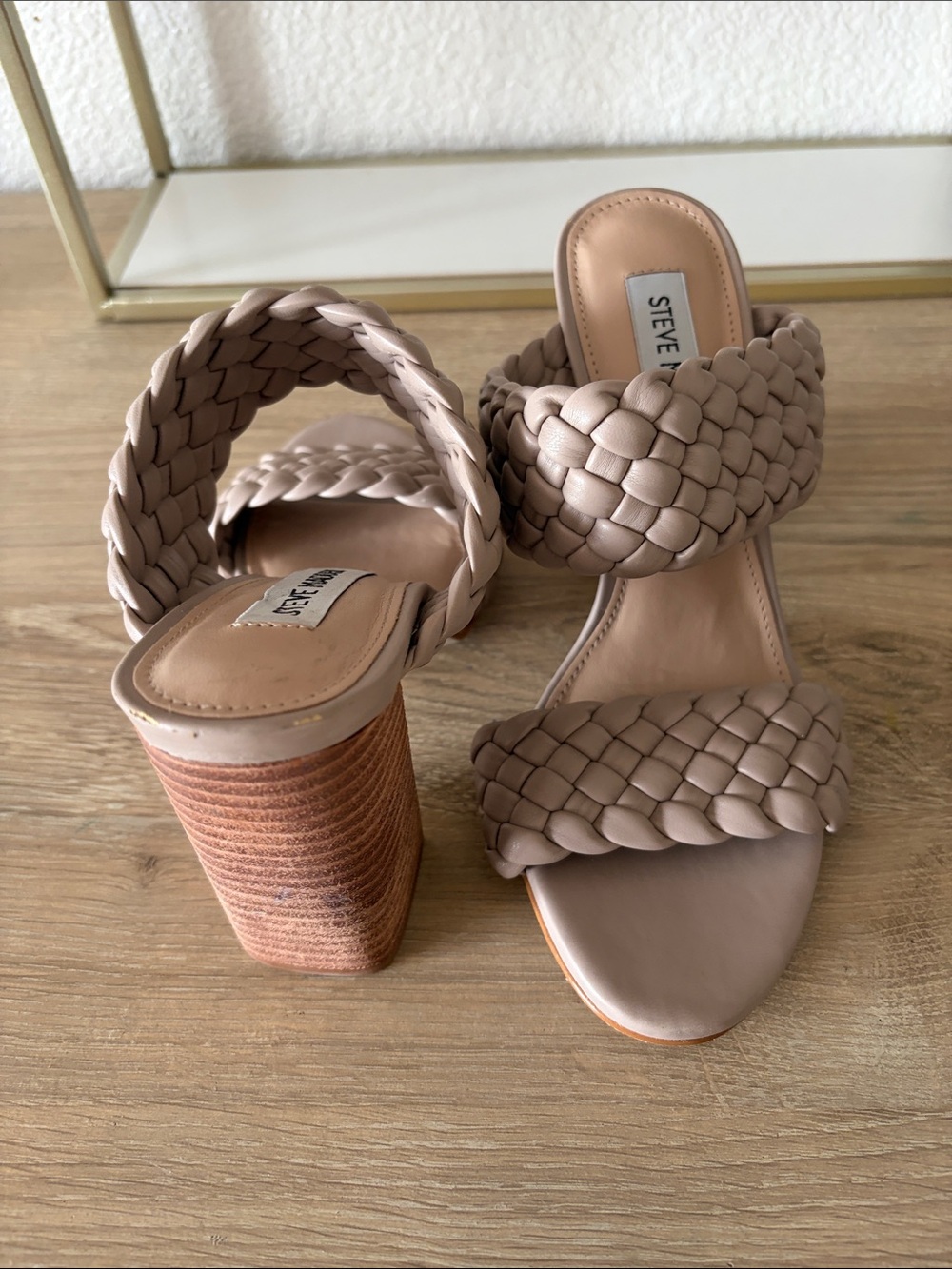 Steve Madden Braided Slide Sandals - Taupe - Picture 4 of 10